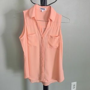 Express sleeveless portfino blouse - S